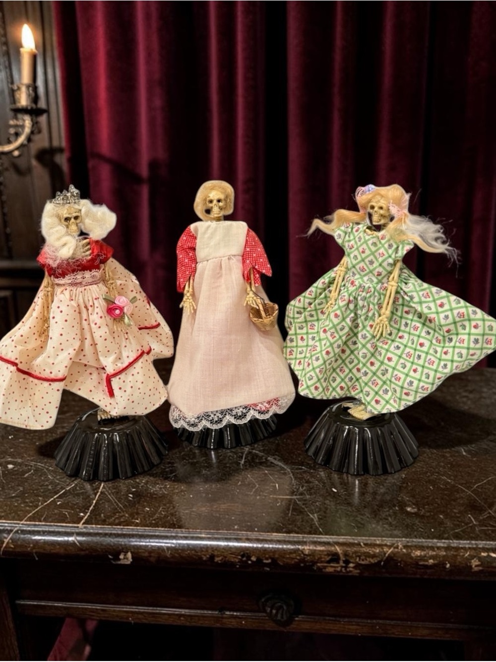 3 OOAK Vintage Dressed Skeletons Made by Me! - Picture 3 of 17